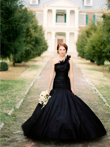 Would you ever wear this BLACK wedding dress 